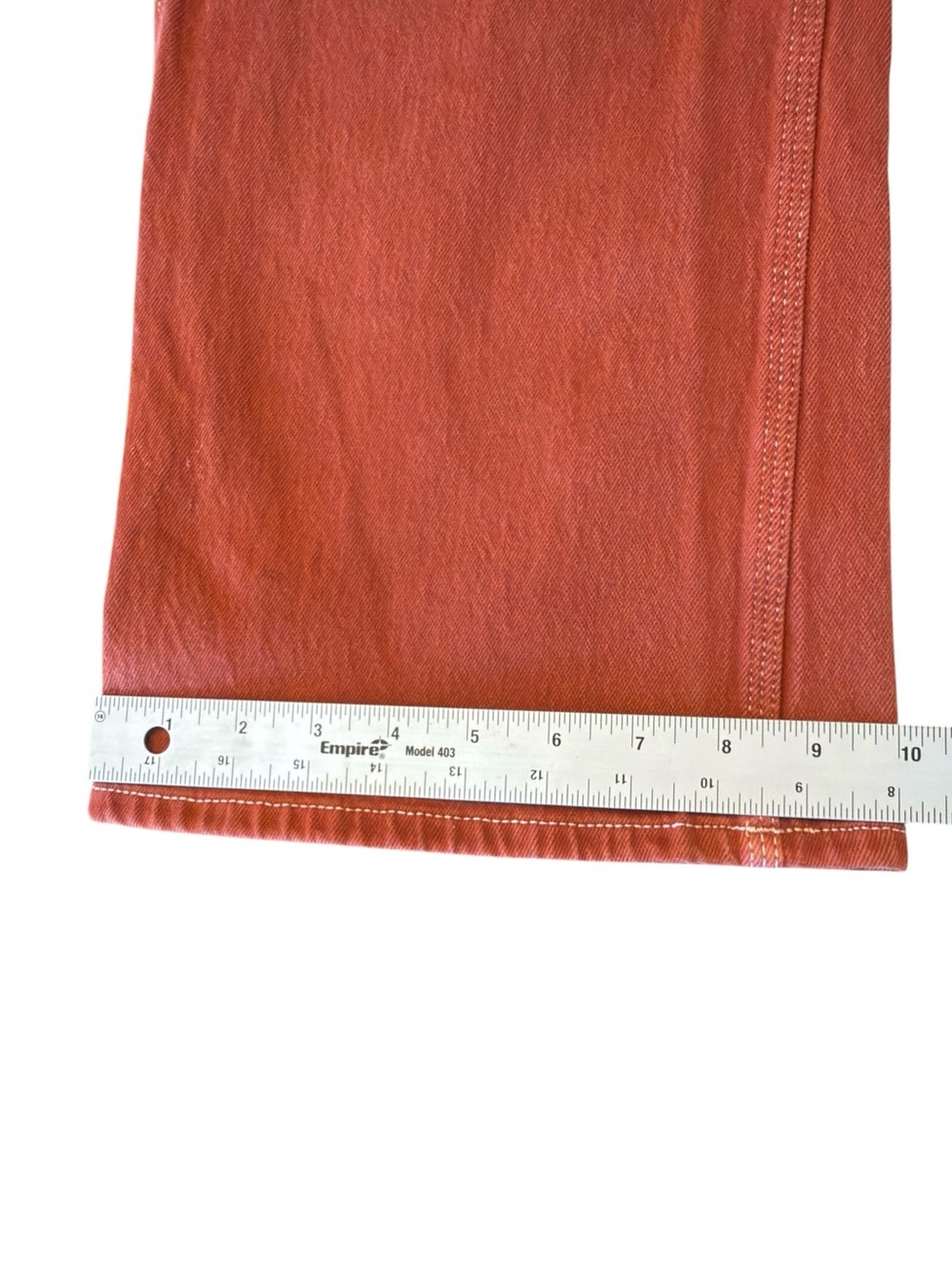 Seventy + Mochi Rust Red Wide-Leg Denim Jeans – Women’s Size 29 - Picture 15 of 15